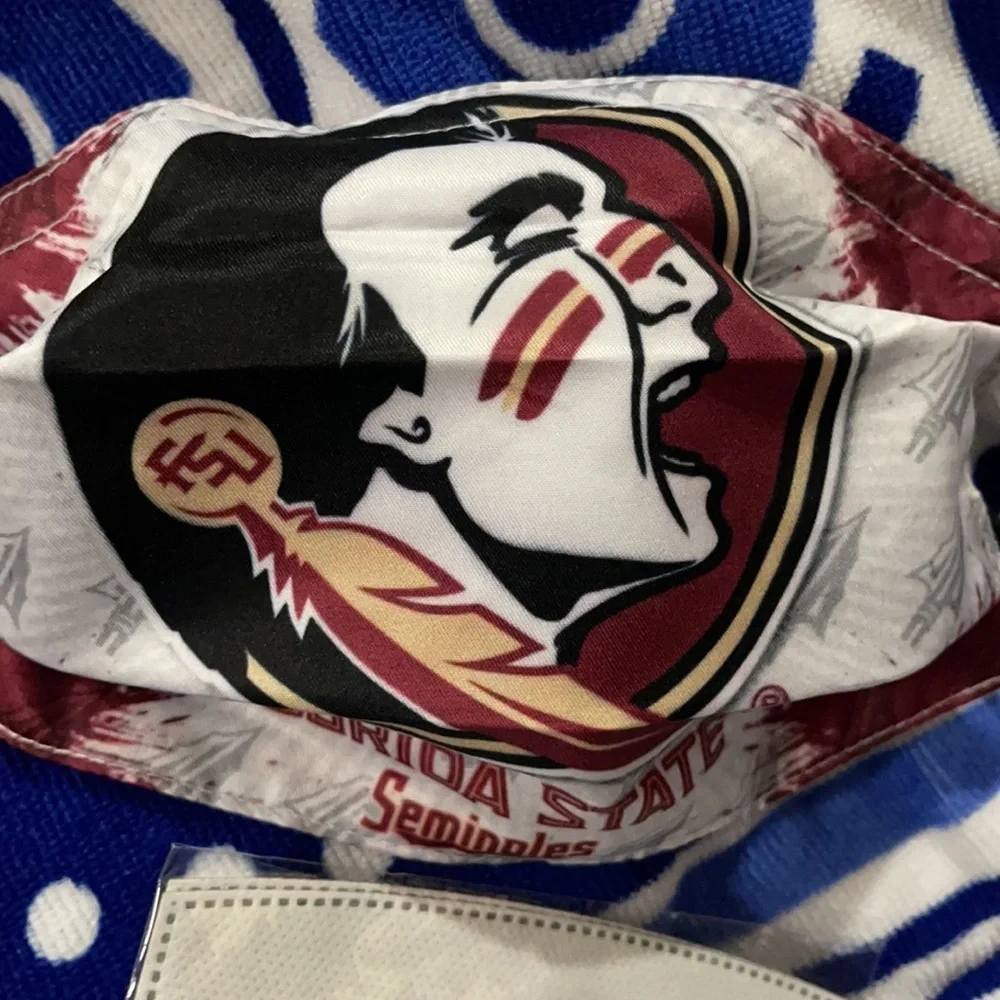 6/$20 New FSU Seminoles adjustable face mask